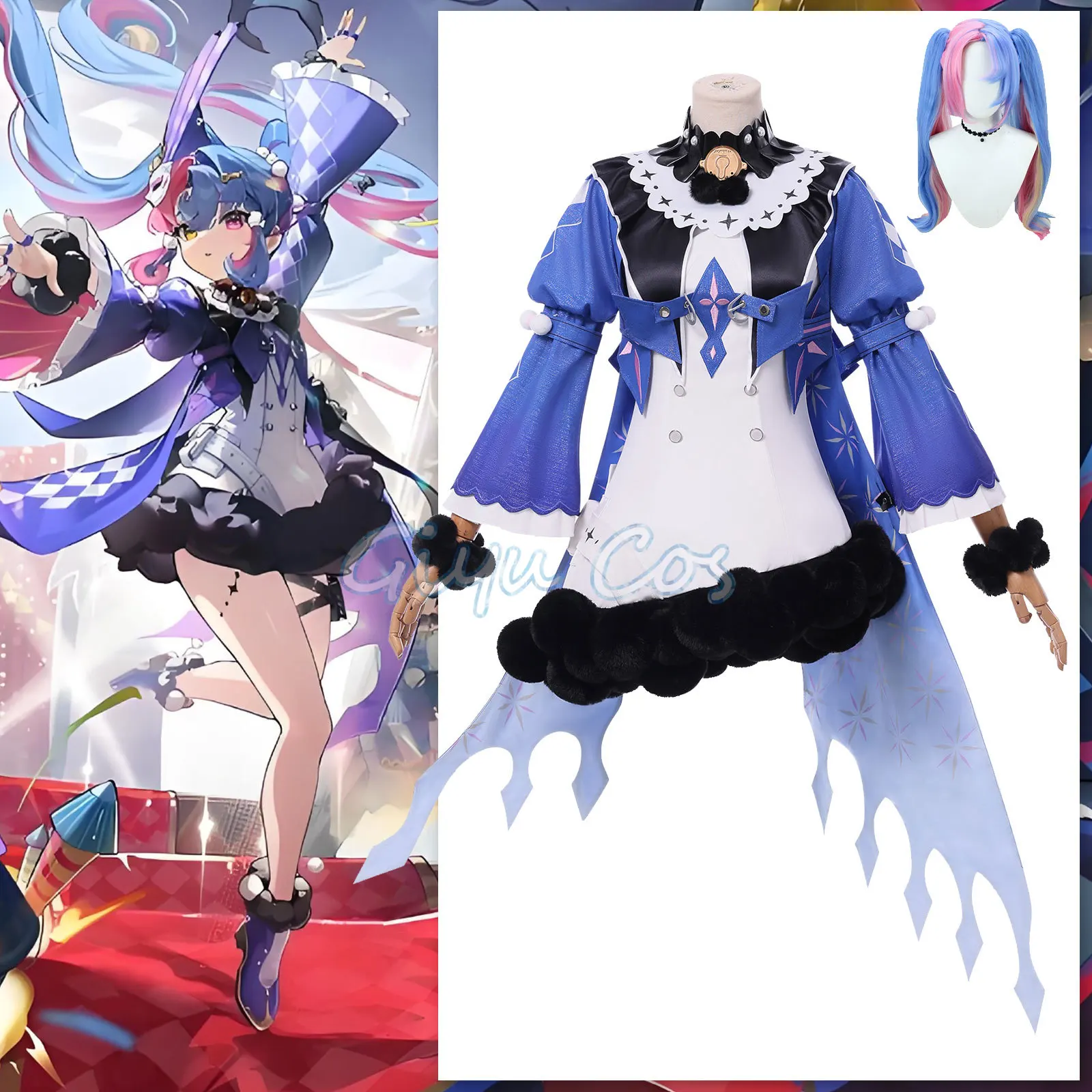 

Wuthering Waves ROCCIA Cosplay Costume Carnival Anime Halloween Costumes Women Game Uniform