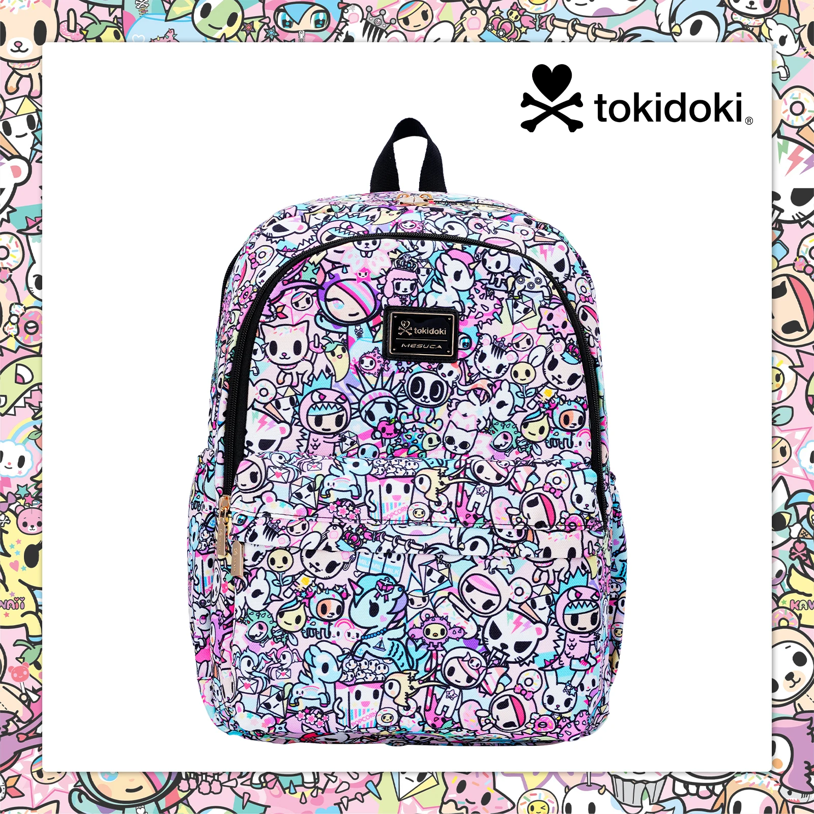 

Tokidoki Unicorno Canvas Backpack for Women Men Cartoon Large Capacity School for Students, Travel Laptop Backpack Office Worker