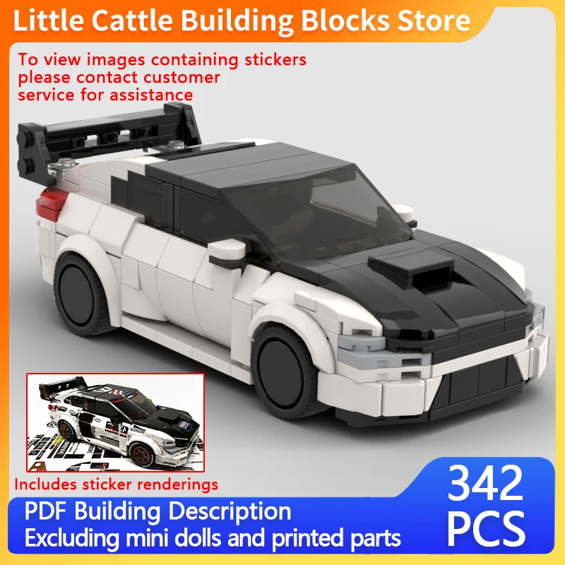 Speed Hypercar Model MOC Building Bricks WRX-STI Rally Racing Pikes Peak Modular Technology Gifts Holiday Assemble Children Toys