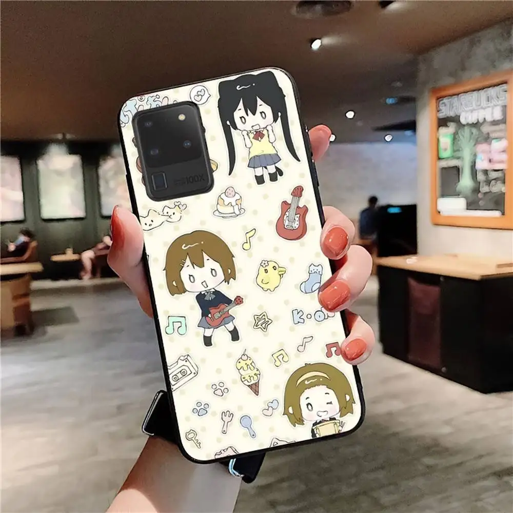 Anime K-ON Girls Cute Phone Case For Samsung S 24 Fe 25 Ultra Plus 20 Lite 21 30 22 23 24 22 Ultra 5G Fundas