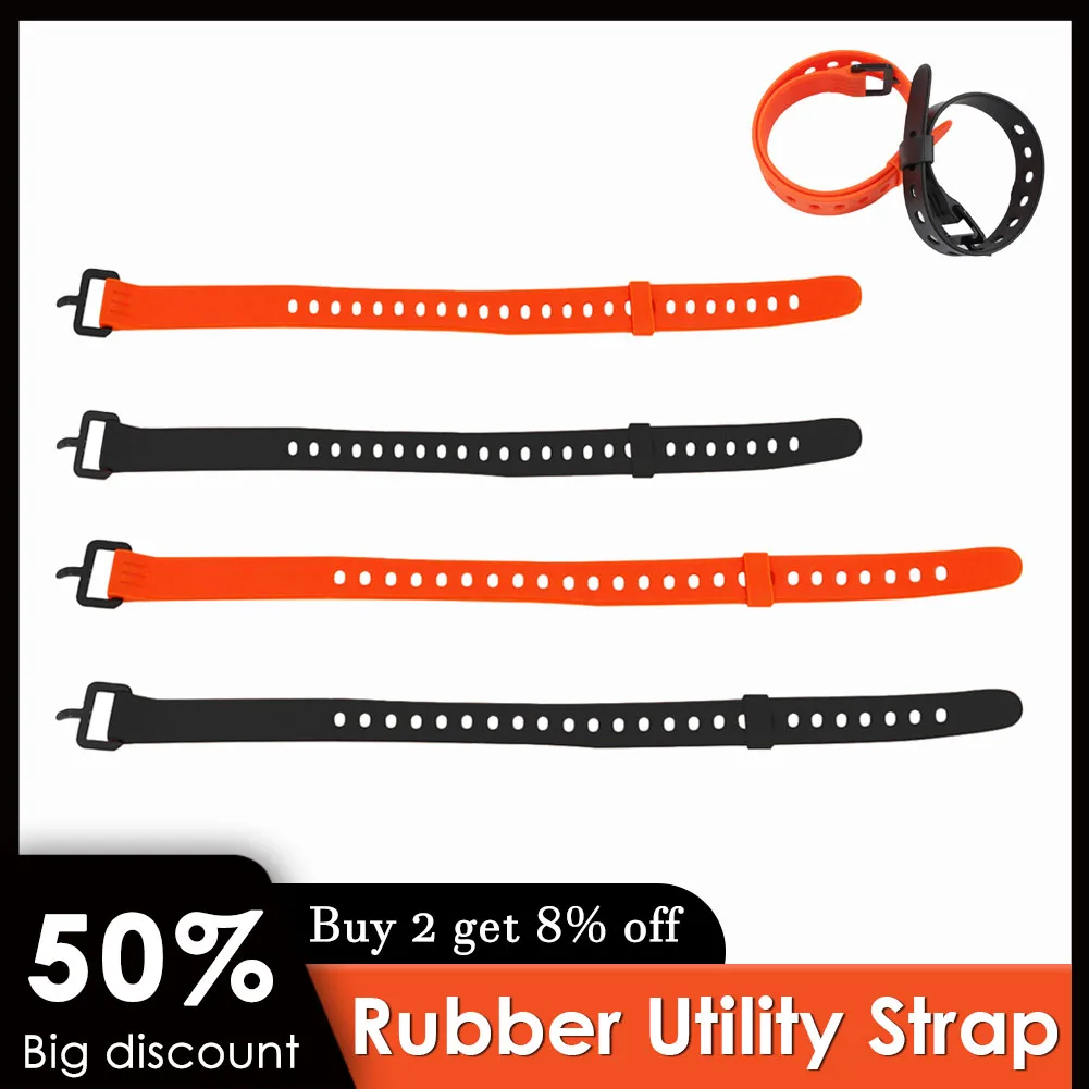 Utility Strap with Clip Safety Rubber Cargo Strap, Industrial Clutch Tension Straps, Compact Strength Utility Strap, 1Pc