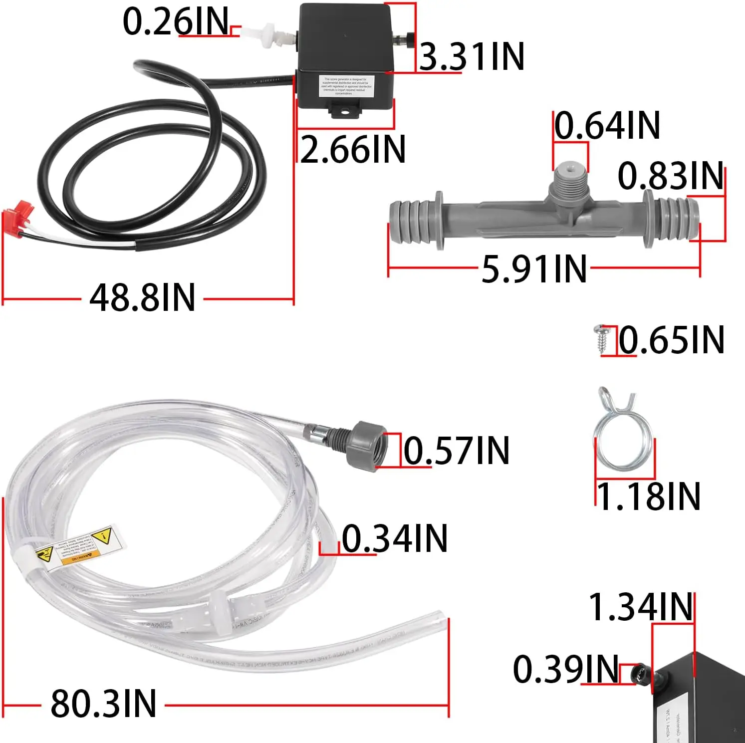 Pièces de rechange pour générateur d'ozone, unité Ologging, système d'ozone Watkins Freshwater III, sources chaudes, spas, invitation, 72602