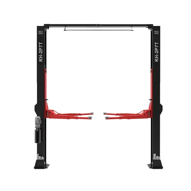 Heavy duty 4 ton automatic hydraulic lift jack 2 column steel car lifter with 4000 kg lift capacity cylinder for garage use