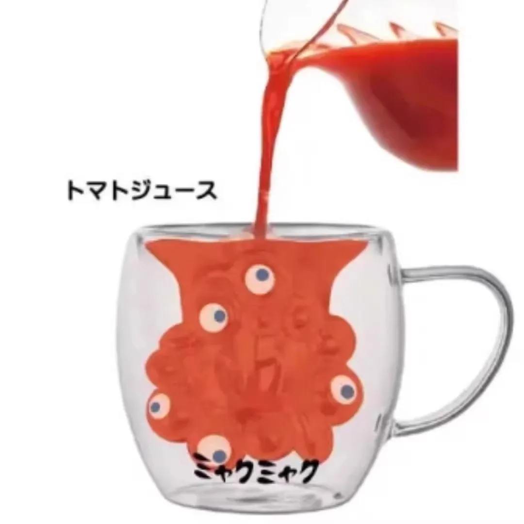 Doppelschichtige hitzebeständige Glastasse zum Valentinstag, Pulsbecher, Nische, transparent, isoliert, Kaffeetasse, Geburtstagsgeschenk – Detail 3