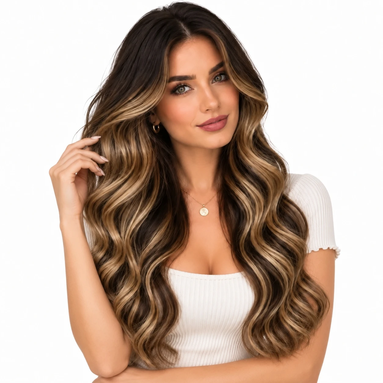 Full Shine Tape in Hair Extensions 20Pcs Double Sided Tape Remy Straight Hair Glue on Hair for Women