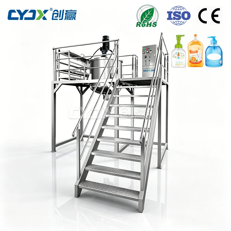 Mayonnaise SUS304 Agitator Homogenizing Mixer with Pump & Motor 200L Capacity Chemical Processing CE Certified