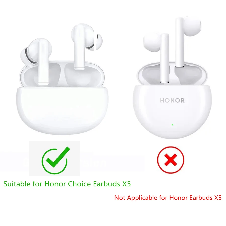 Protective Cases For Honor Choice Earbuds X5 Soft Silicone Protective Cover For Honor Choice Earbuds X5 Charging Box Bags