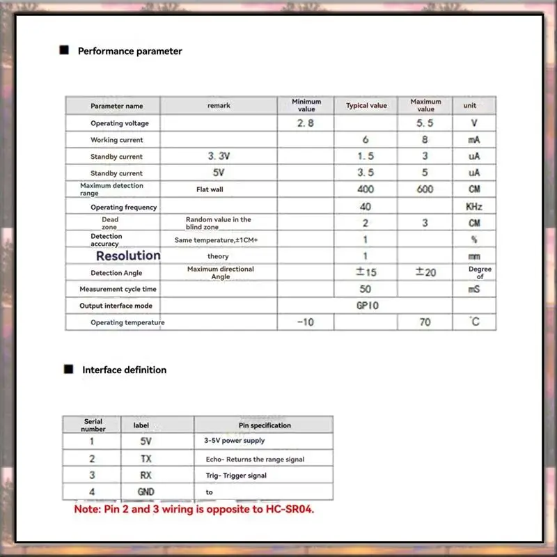 

BAAZ HOT 2 шт. RCWL-1670 водонепроницаемый трансивер разделенный ультразвуковой модуль измерения дальности 2-400 см расстояние для измерения уровня воды