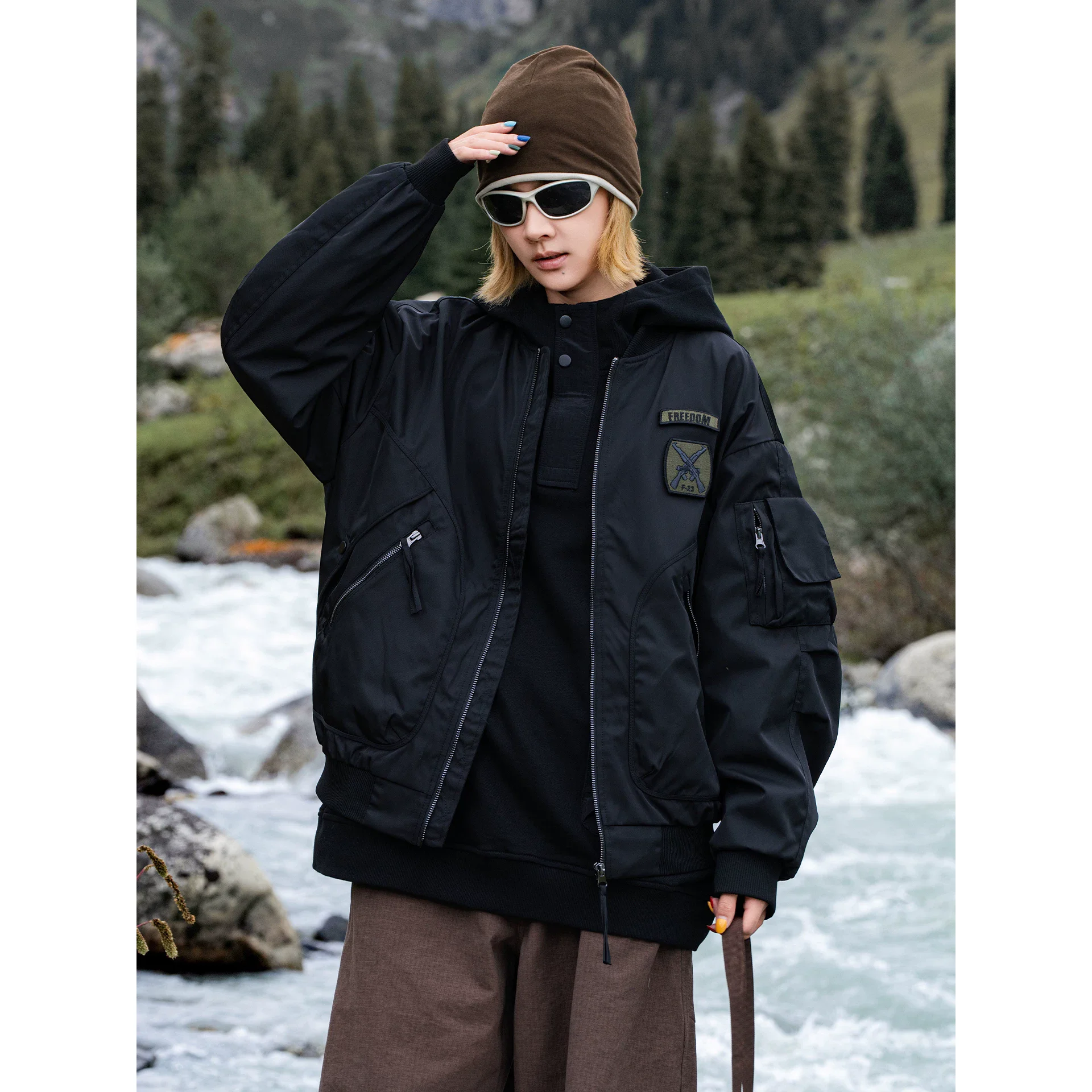 2026 Tactical Bomber Jackets Men Embroidered Functional Coats Windbreaker Loose Jacket Hip Hop Streetwear Male Tops