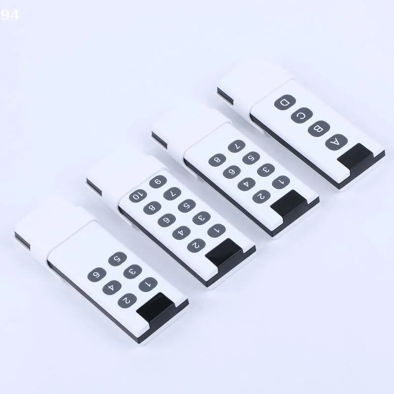 433MHz Wireless Learning Code Digital Remote Control Transmitter For Long Distance Wireless Remote Control With 4/6/8/10 Key