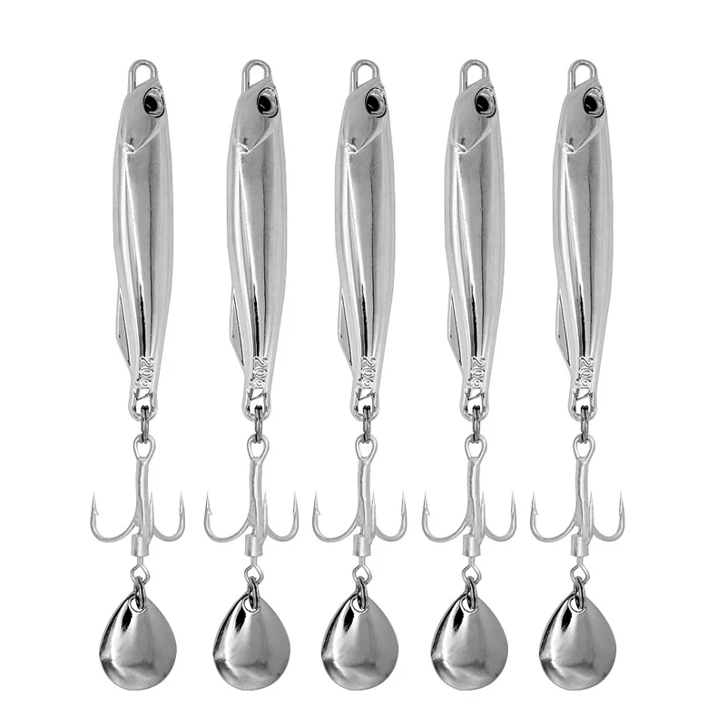 Squid Lure VIB Spinner 15g/20g/30g Full-Water-Column Long-Range Casting Spinning Spinner Long-Range Casting Lure for Black Bass