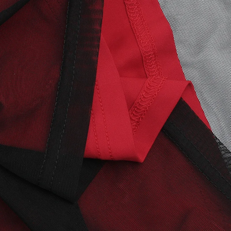 ONE TO WAN Gothic Damenkleid Ärmellos Spitze Schwarz Bodycon Minikleider 2026 Y2K Grunge Punk Harajuku Lolita Fairy Core – Detail 16