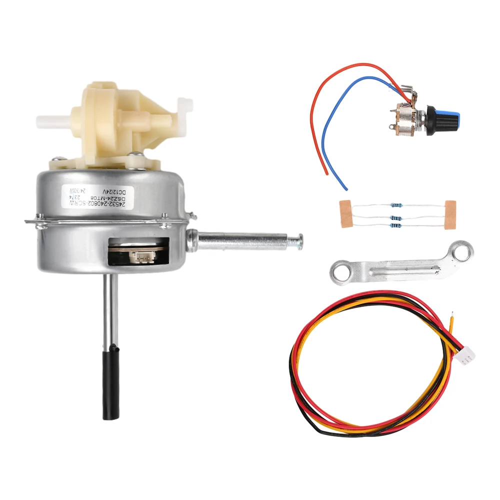 Motor sin escobillas DC9-28V, ventilador de mesa de bajo voltaje, montado en la pared, regulación de velocidad continua, amplio voltaje estable, 28W