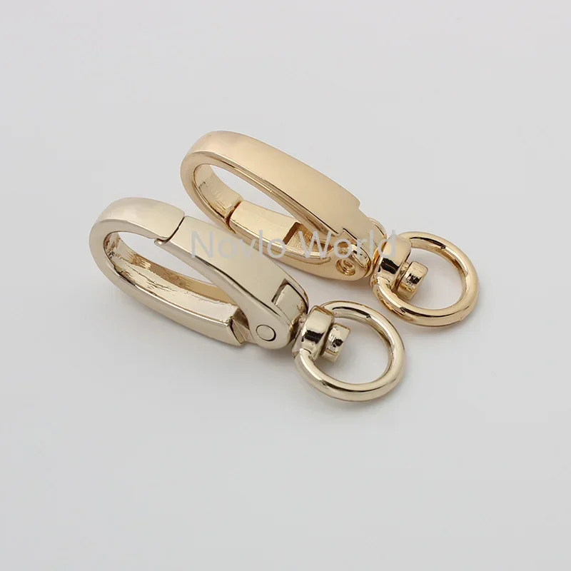 

10-50 шт. поворотные застежки с D-образными кольцами, карабины для ремешка, брелок, зажим, металлические застежки в виде когтей омара для сумки, украшения аксессуаров