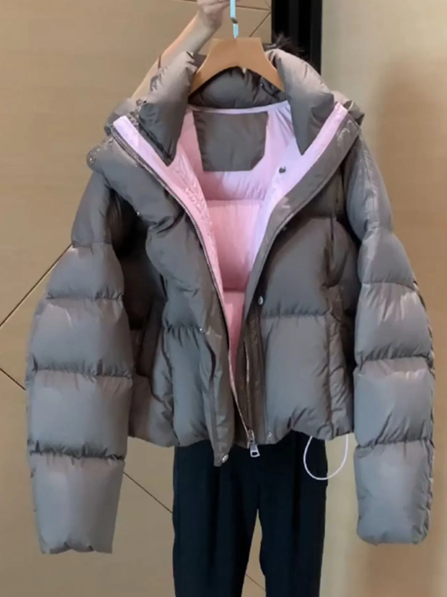 Sli ort ey down Jaet femmes hiver Faion pain Sle Thi vêtements d'extérieur système coréen 2025 nouveauté