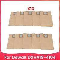 AT36 10PCS Dust Bag Fit For Dewalt Dxva19 4104 Vacuum Cleaner Accessories Spare Parts Dust Paper Bag