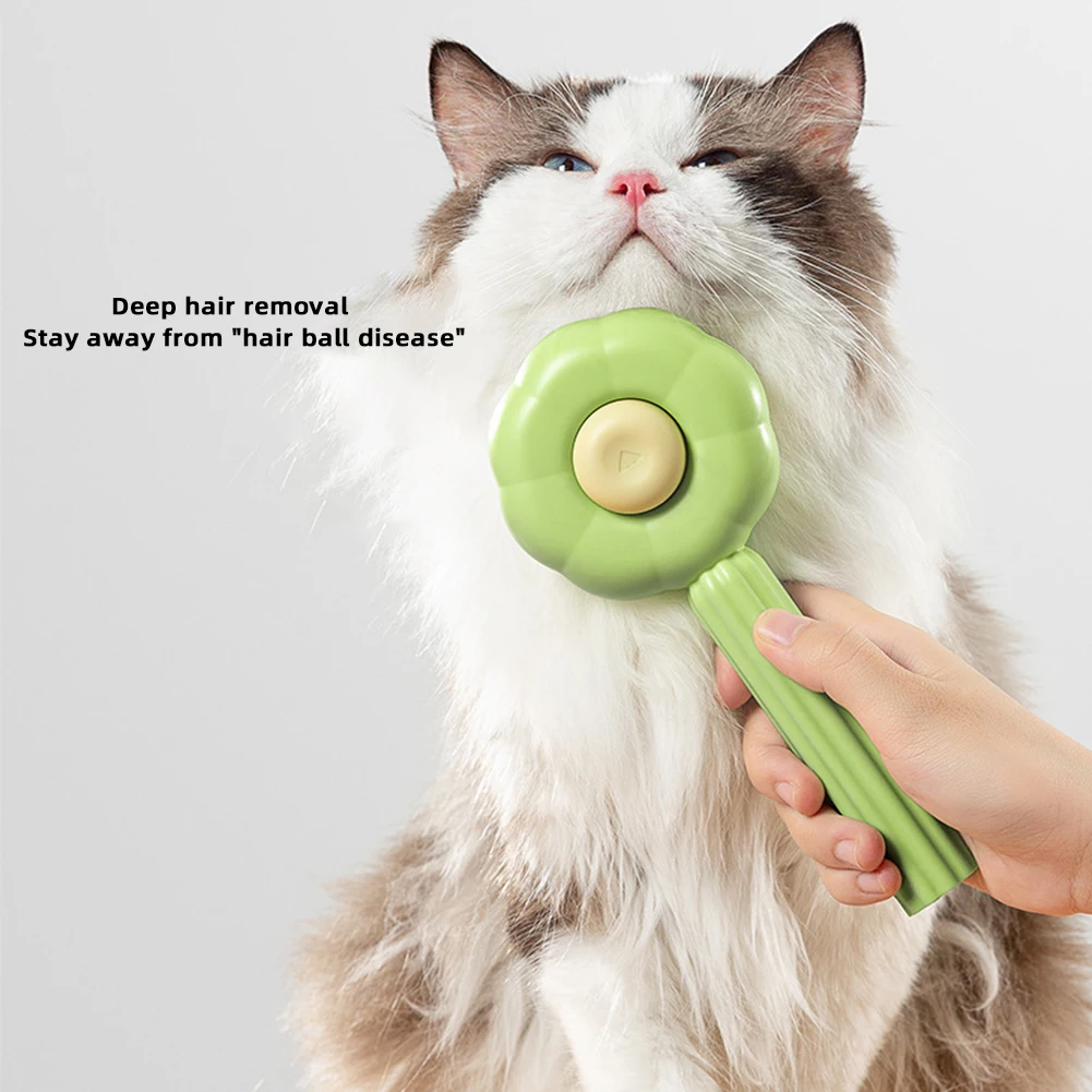 

Universal Pet Hair Cleaner Brush Cat Self-Cleaning Needle Comb For Home Outdoor