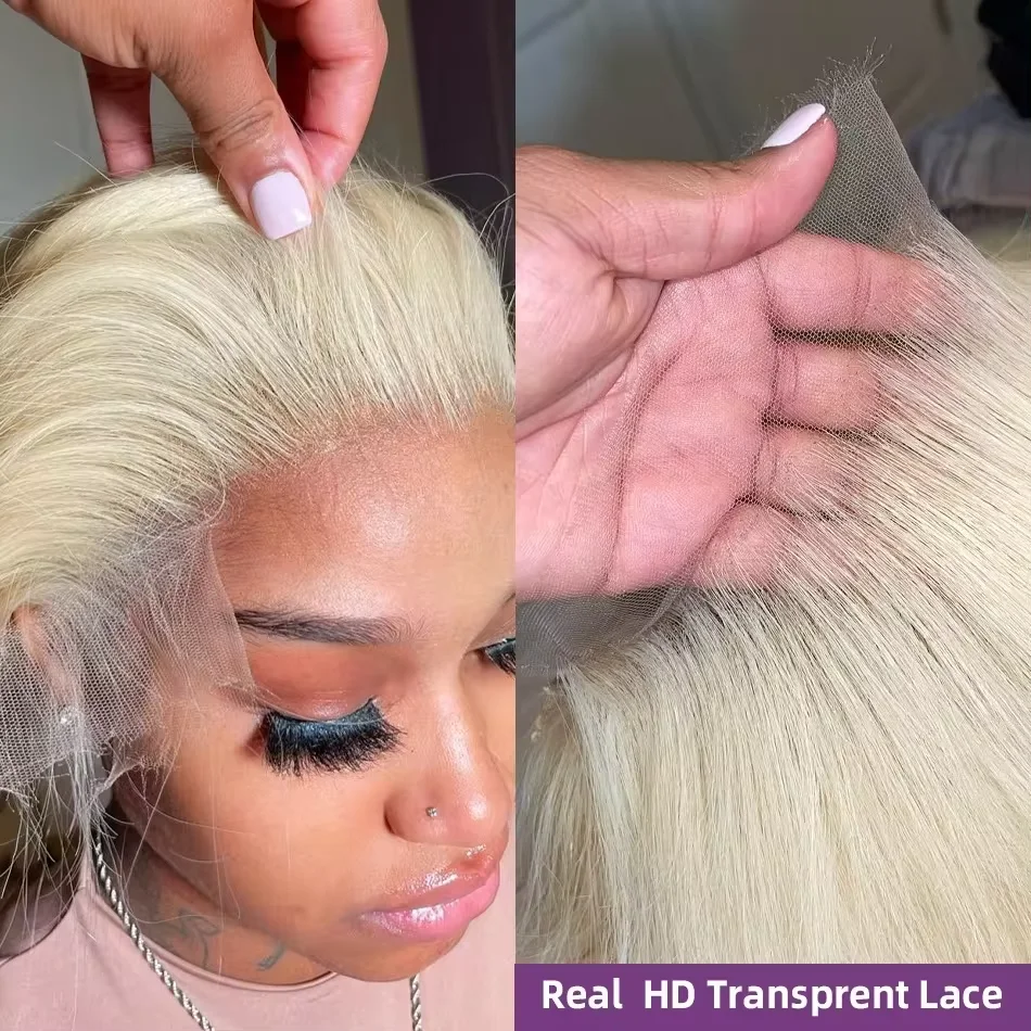 Knochen gerade Spitze Front Perücken menschliches Haar 613 HD Spitze Frontal Perücke 13x6 transparente Spitze Frontal Perücke menschliches Haar für Frauen Wahl