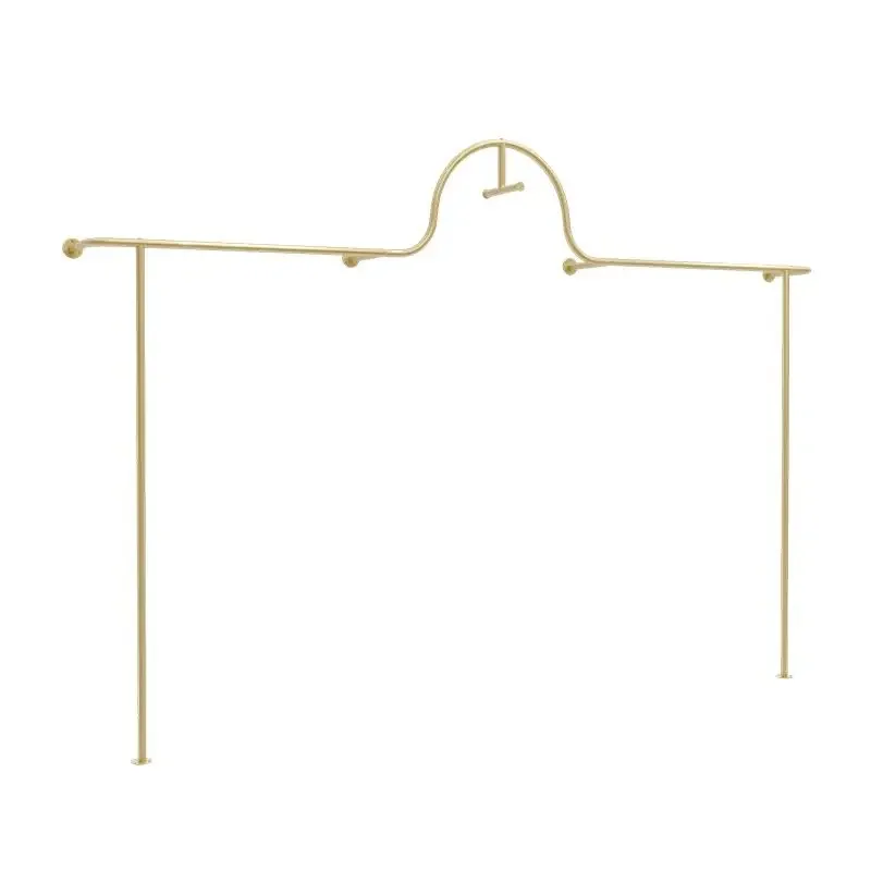 

HangerClothing Store Display Rack Against The Wall Rack, Gold Hanger, Special-shaped Display Rack, Women's Clothing Rack, Wrough