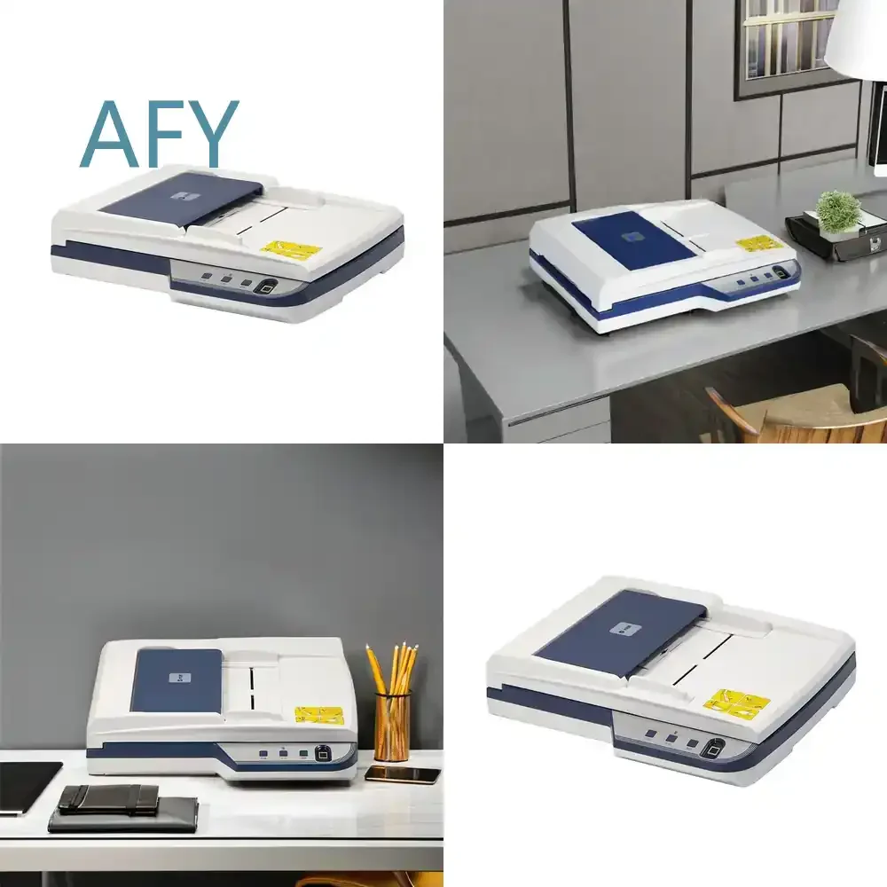 Automatic 40 PPM Flatbed Document Feeder Scanner with CIS Scan Element USB Interface for Office Home School Business Use for
