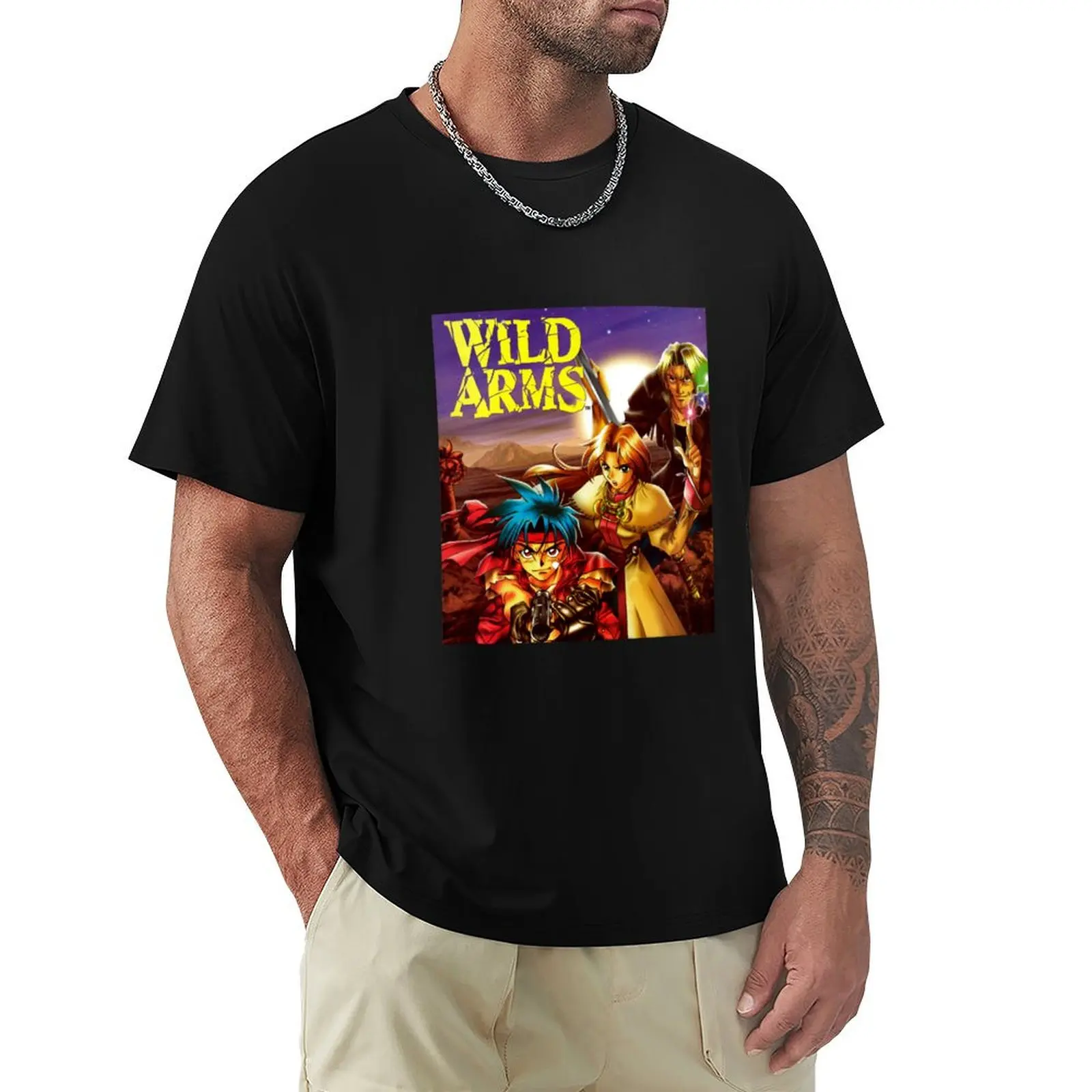 

Wild Arms 1 T-Shirt fashion shirts T-shirts man street wear Short sleeve tee workout shirts for men