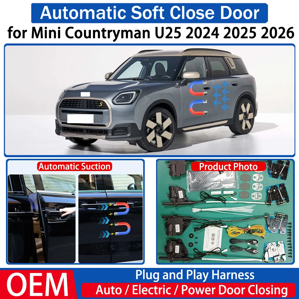 

for Mini Countryman U25 2024 2025 2026 Car OEM Automatic Soft Close Door Electric Suction Kit Auto Power Closing System