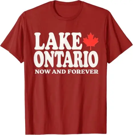 Lake Ontario Jetzt und für immer T-Shirt, Y2k Kanada Trvale Spruch T-Shirt, Humorvolles kanadisches stolzes Grafik-Persönlichkeits-Shirt für Frauen und Männer – Detail 9