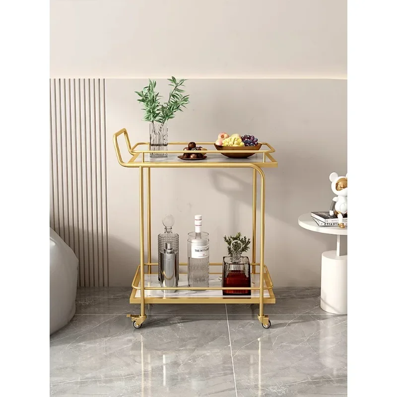 Food delivery cart Trolley Hot pot hotel restaurant food cake cart KTV wine cart Home mobile trolley