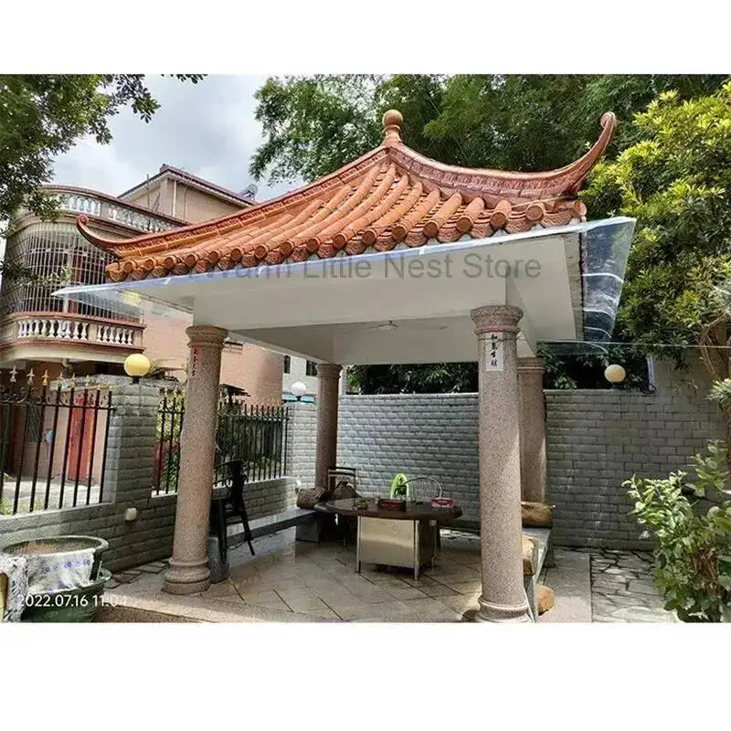 Transparent Terrace Balcony for Outdoor Minimalist Awning Modern Invisible Bracket-free Awning Convenient Awnings for Cafe