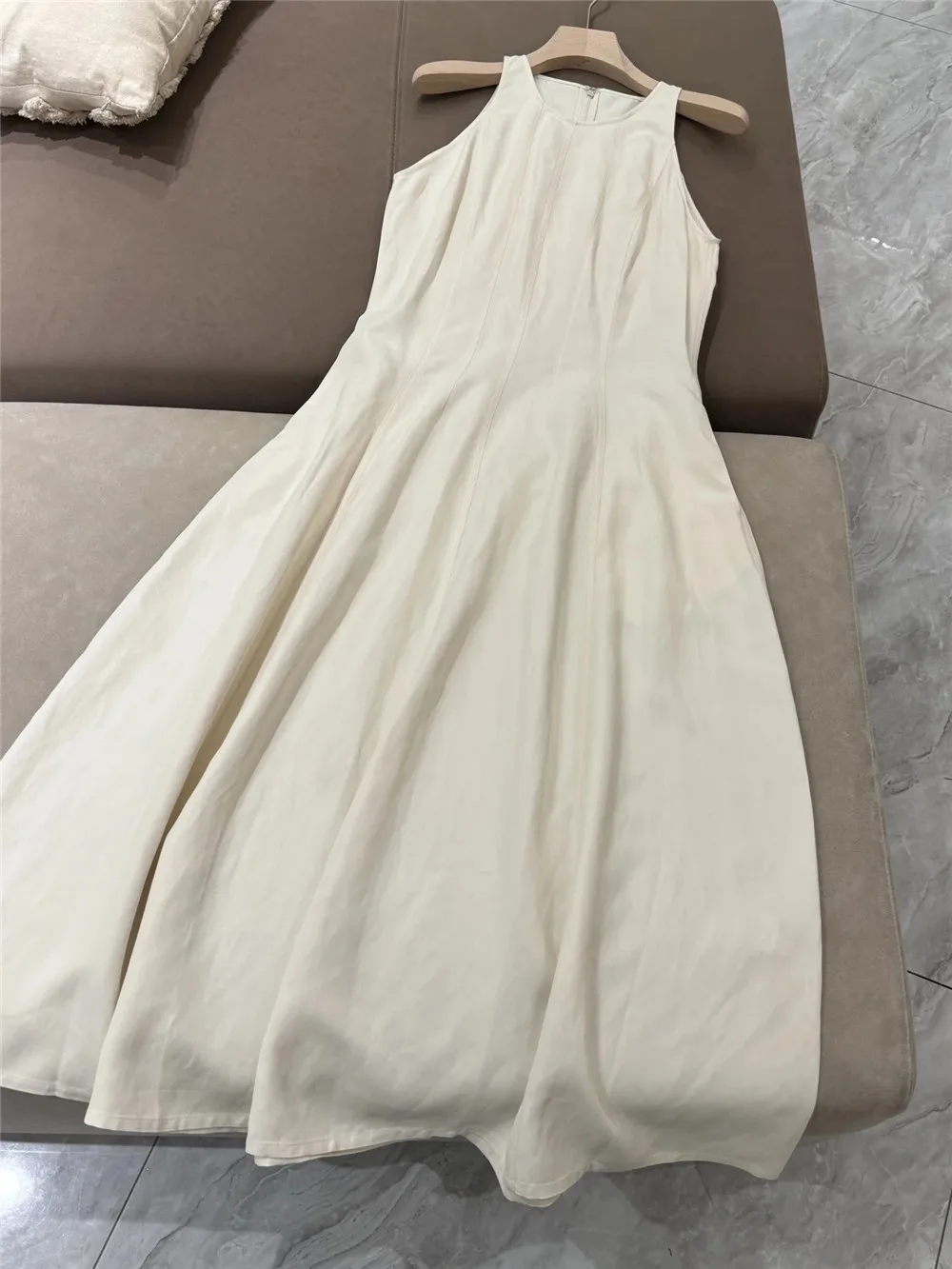 

Women's Sleeveless Vest Dress 2025 Summer A-Line Long Skirt