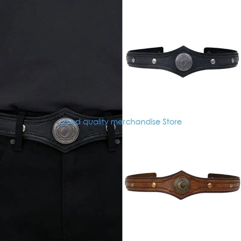 

Y5JD Victorian Nordic Tiaras Hairband PU Leather Hairband for Cosplay Party Wear