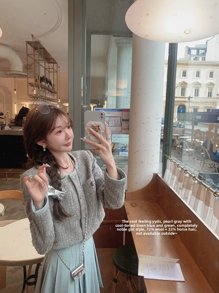 

Bla Label Vendome Wool Blend ort Пальто 72% шерсть 22% Camere Faionable Commute Sle Slim Fit круглый осенний кусок