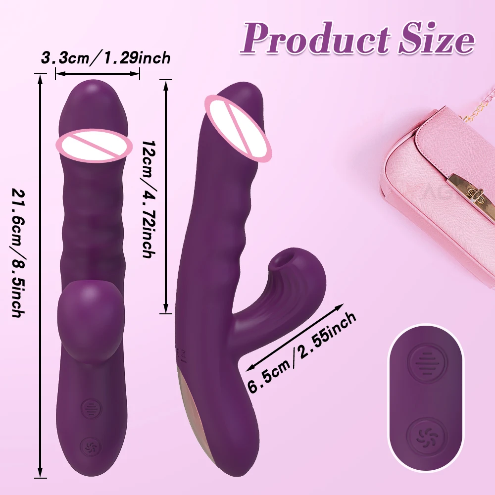 Powerful Thrusting Sucking Vibrator Female Sucker Clitoris Stimulator G Spot Dildo Massager Adult Goods Sex Toys Shop for Women