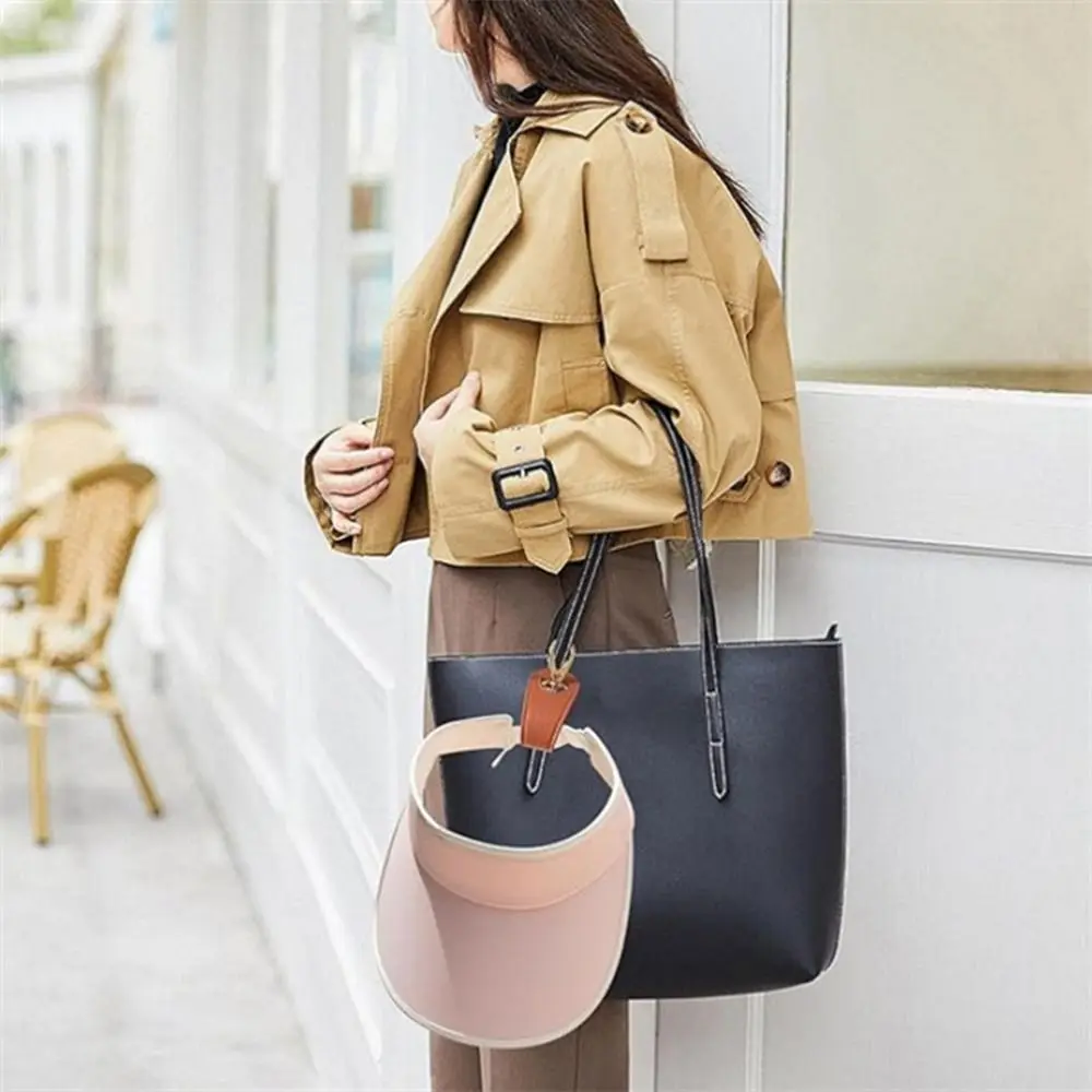 High Quality PU Leather Hat Clip Hands Free Handbag Accessories Hat Holder Storage Clip Buckle Outdoor Travel