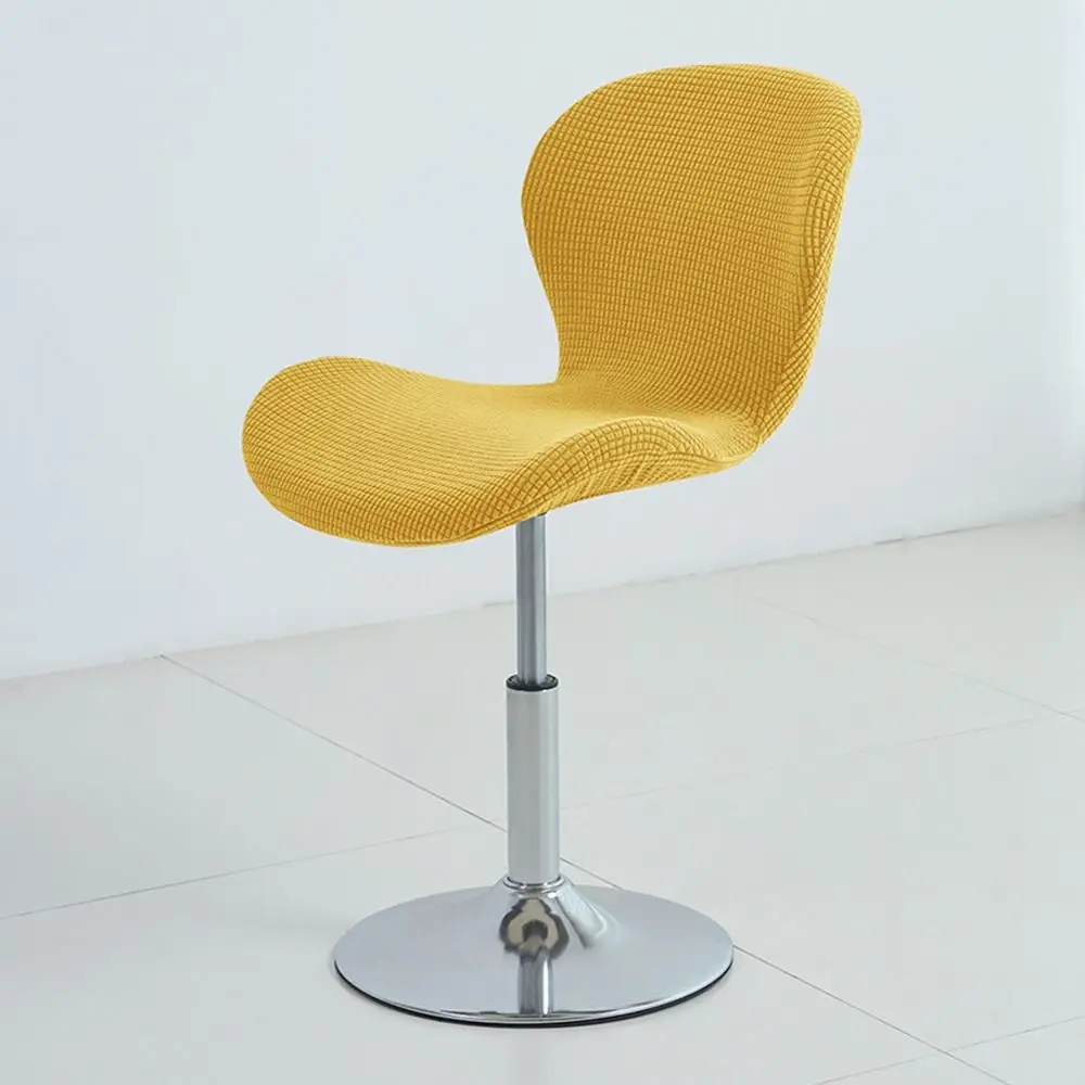Elastic Stretch Counter Height Bar Stool Cover Jacquard Solid Color Chair Slipcover Dustproof Washable Chair Protectors