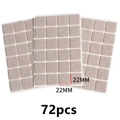 3-72 Stuks Vilt Stoelpoot Pads 3 Mm Dikke Vloer Kras Protector Mat Mute Antislip zelfklevende Diy Meubels Accessoires