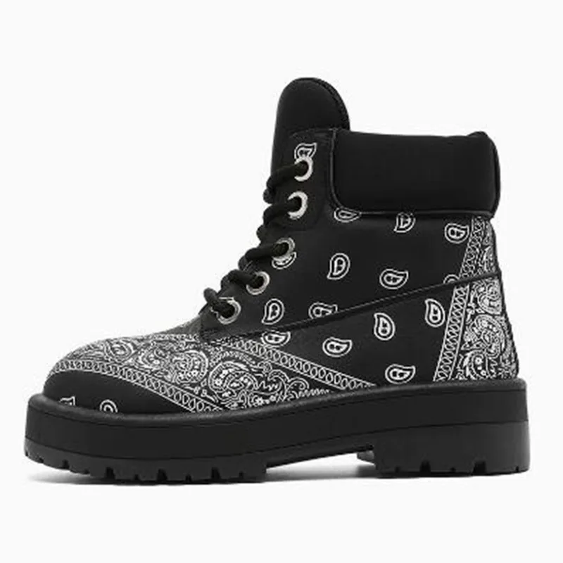New Retro Breathable High Top Men's Boots Footwear Autumn Casual Shoes Thick Sole Comfortable Lightweight Non Slip Flat Sneaker