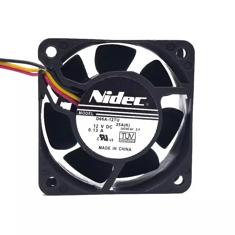 New Cooler Fan for NIDEC D06A-12TU 12V 0.13A 6CM 6025 Inverter Cooling Fan 60*60*25MM