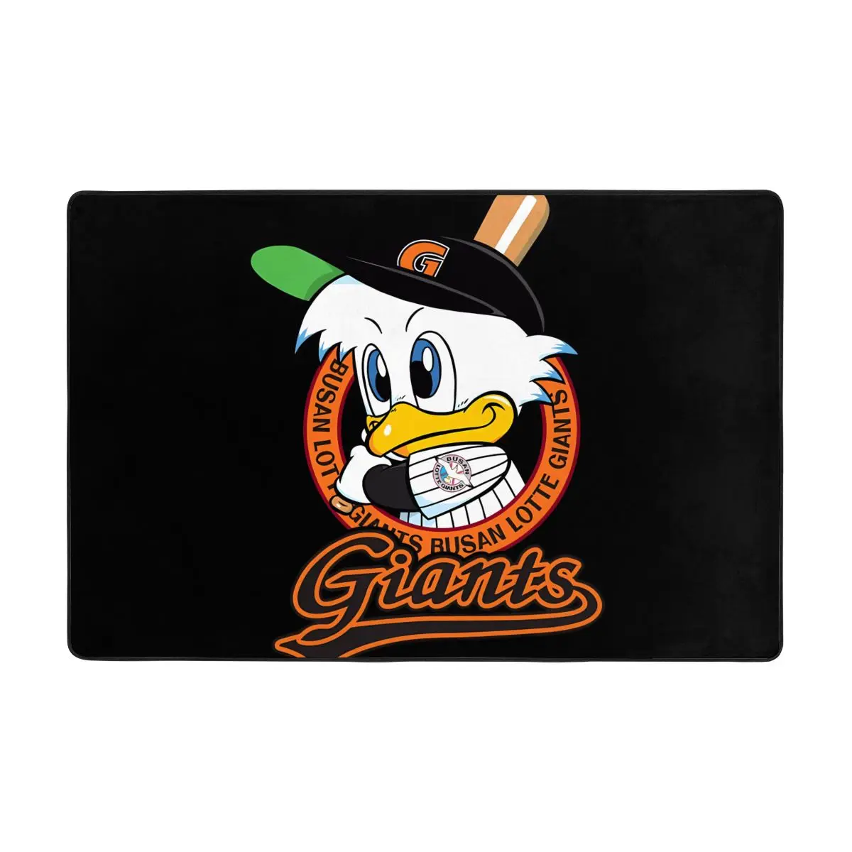 Lotte Giants Busan KBO Rug Carpet Hali Wood Mat 24x36in Or bigger