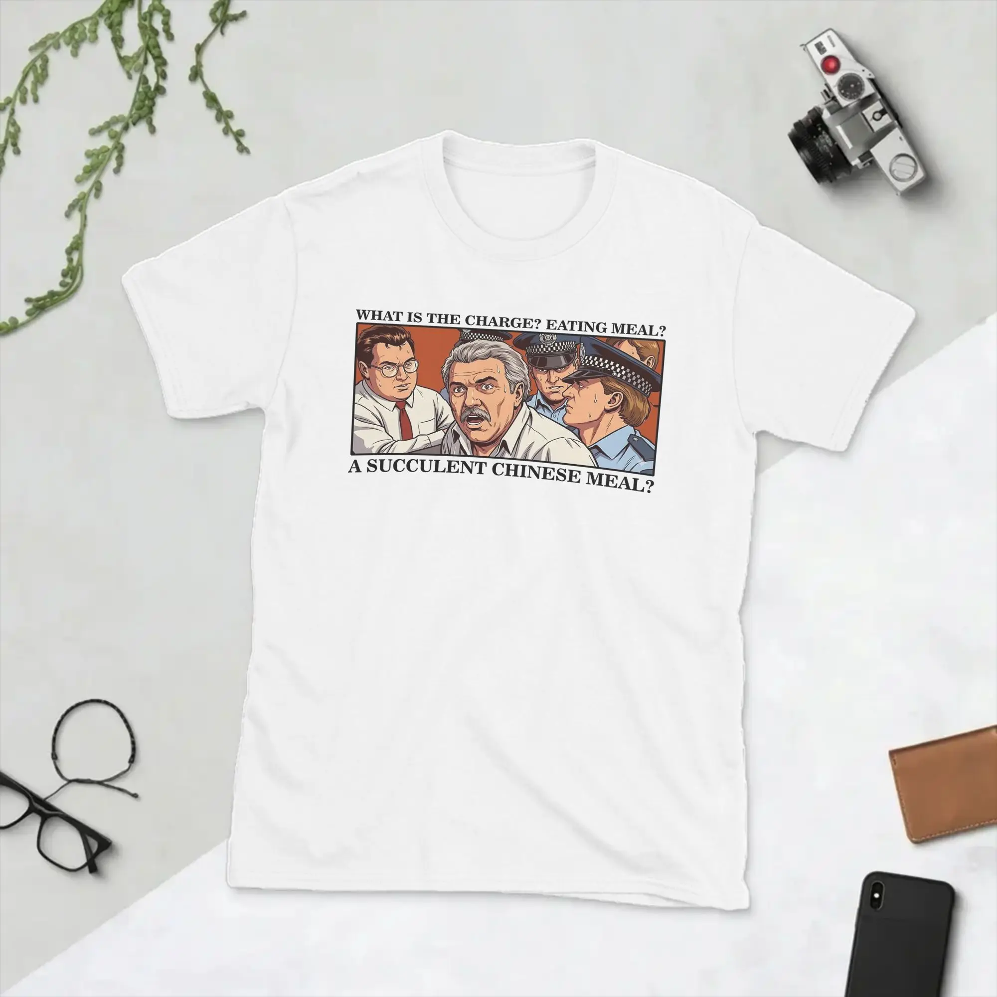 Funny Succulent Chinese Meal Meme T Shirts Men Pure Cotton Casual T-Shirt Crewneck  Tees Short Sleeve Tops Party