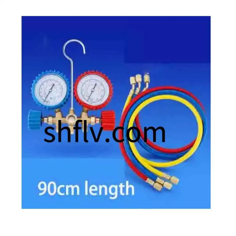 Car Air conditioning refrigerant filling tube cold medium Freon R134A Refrigerant charging hose Pressure Gauge 536G