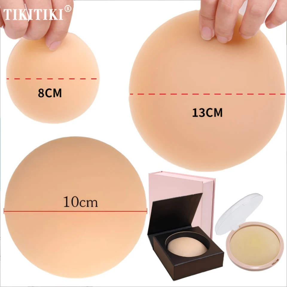 

Opaque Silicone Nipple Cover Reusable No Glue Self Adhesive Breast Pasties Sticky Bra Invisible Chest Sticker For Big Braest