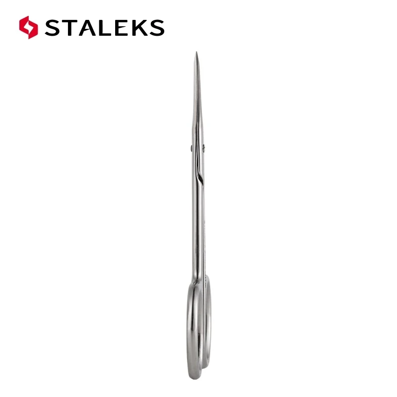 STALEKS SC-31-1 Russian Nail Cuticle Scissors Stainless Steel Eyebrow Trim Nose Hair High Quality Makeup Scissors Manicure Tools