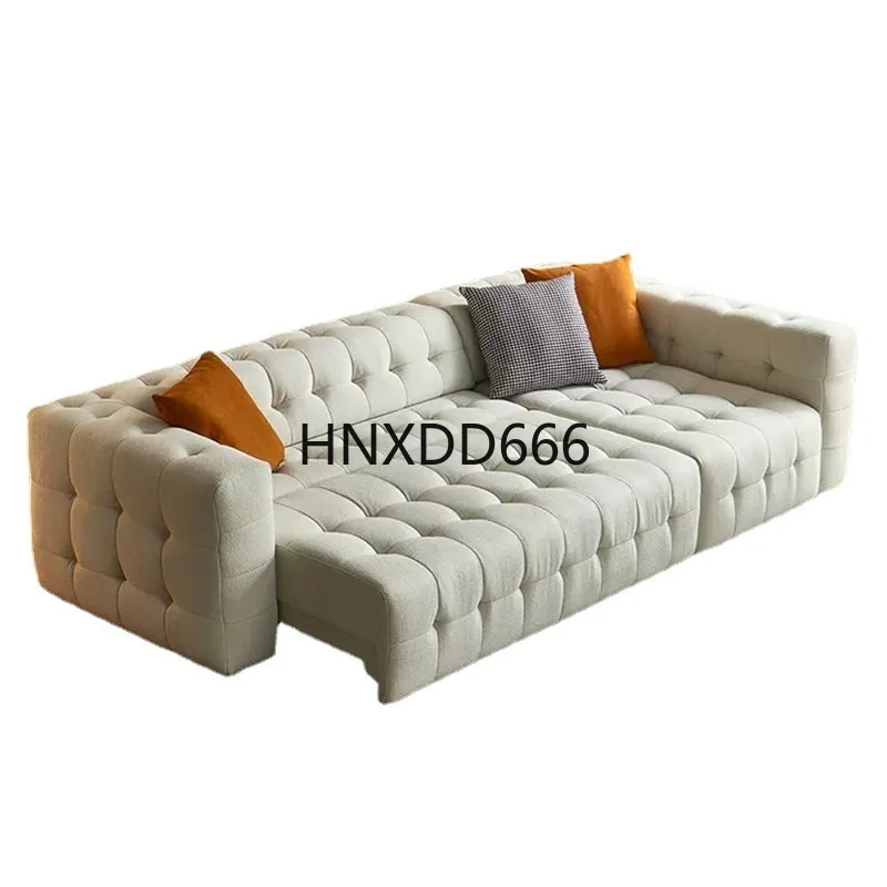 

Интеллектуальный электрический диван-кровать двойного назначения, многофункциональный автоматический диван для маленькой квартиры, кремовый ветер, принцесса, зефир, тканевый диван