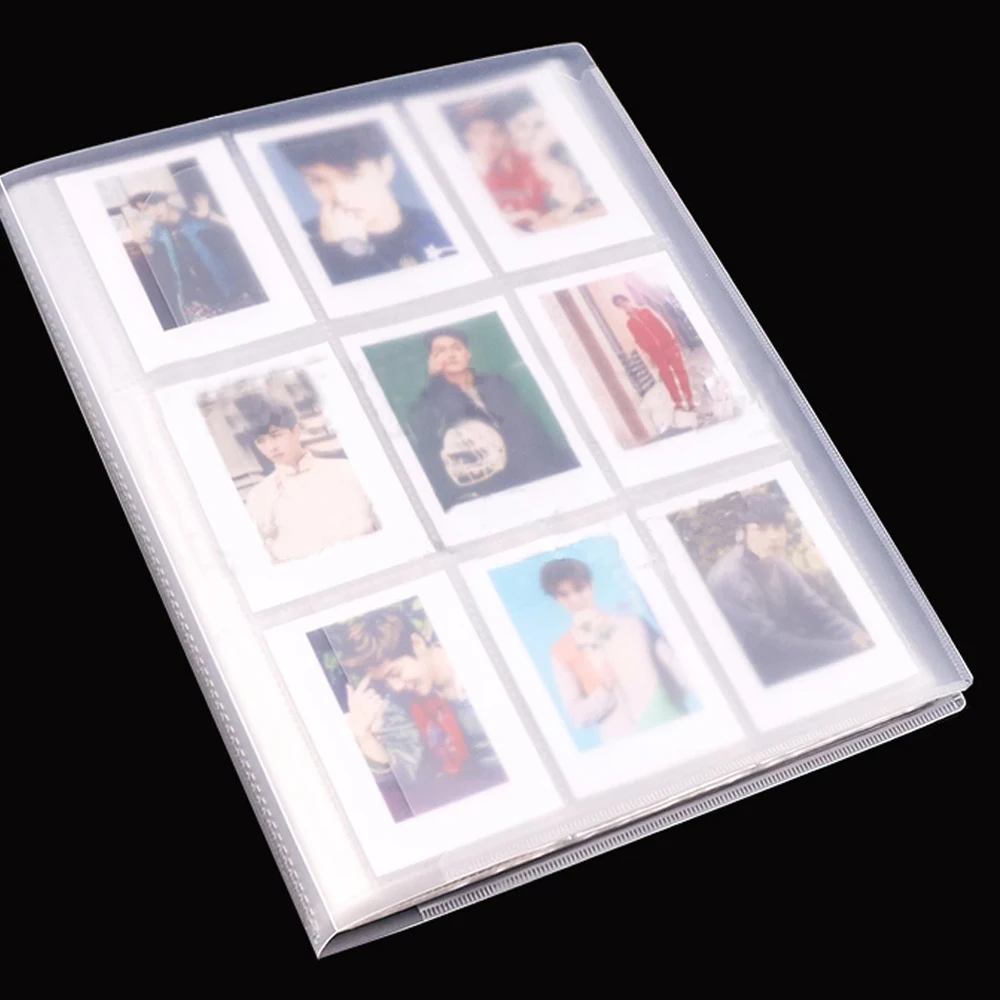 

Ticket Holder Board Game 3 inches 6.6*9.1cm Transparent With 24 pages Photo Album Cards Holder 432 Capacity Instax Album