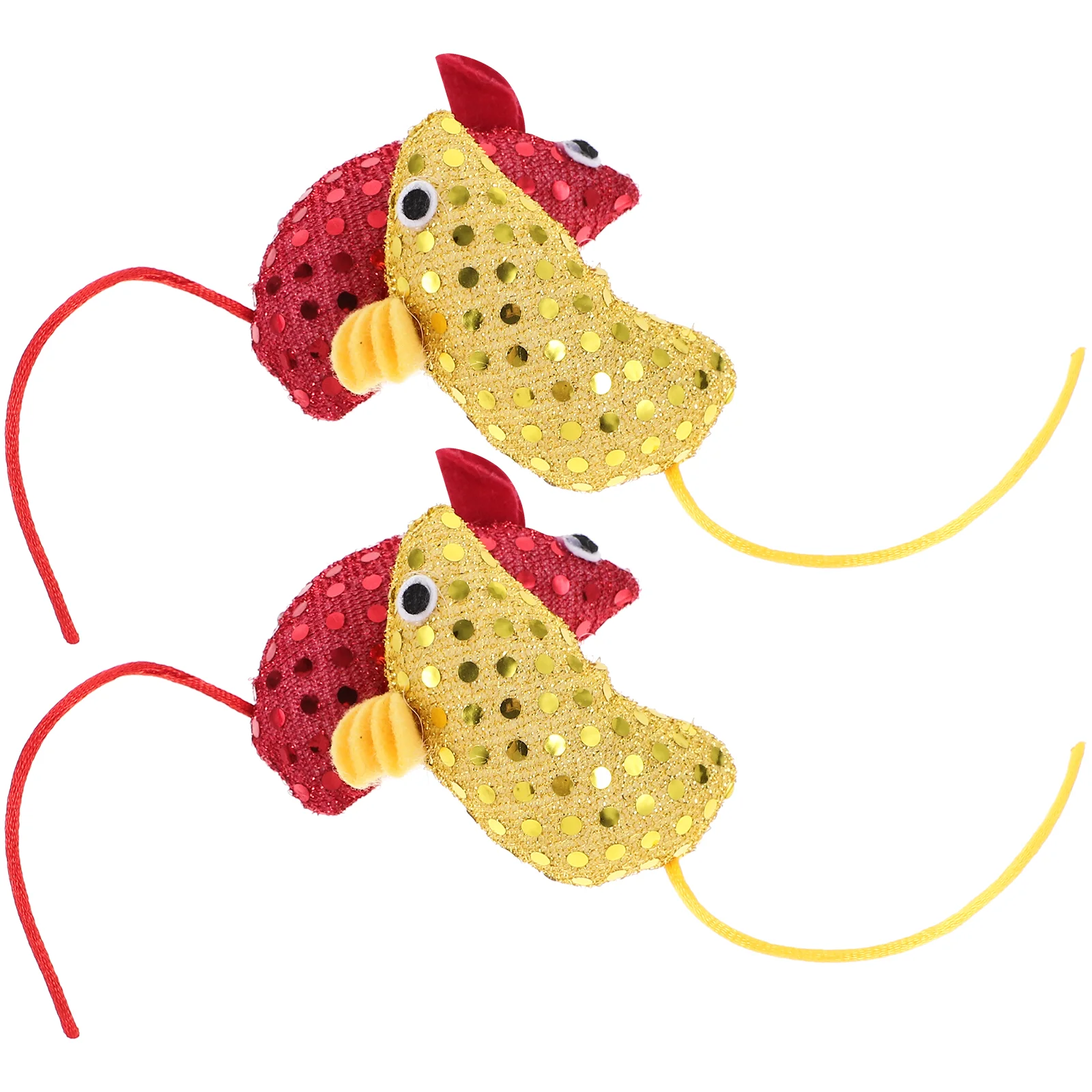 

4 Pcs Simulation Mouse and Cat Toy for Indoor Cats Sequins Bite Cartoon Cloth Kitten