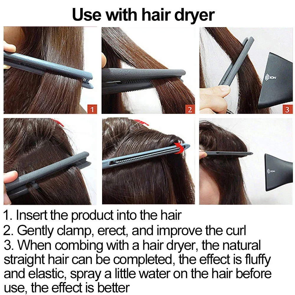 Hair Straightening Comb Women's V Type Straight Hair Brush DIY Salon Haircut Hairdressing Comb Professional Hair Styling Tools