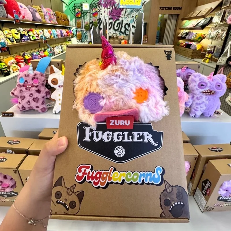 Новинка! Горячая распродажа! Оригинальные фигурки Fuggler Teeth: причудливая серия «Уродливо-милые монстры-единороги» в слепых коробках. Декоративные фигурки, милые подарки-сюрпризы на день рождения.