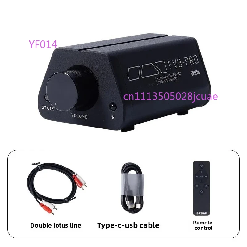 High Precision Passive Preamp FV3-PRO, Remote Control Volume Controller for Active Speakers & Power Amplifiers