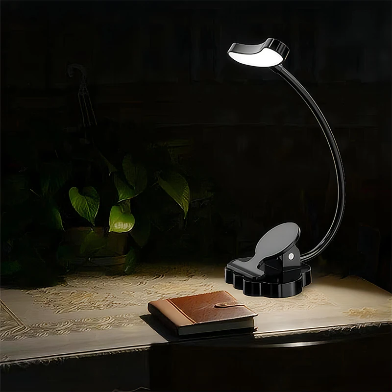

Mini Reading Light LED Cordless USB Dimmable Book Clip Table Lamp Portable Rechargeable Touch Eye Protection Night Light